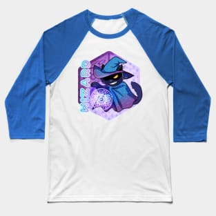 D&D Wizard Cat Baseball T-Shirt